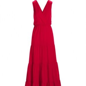 Boston Proper red maxi dress